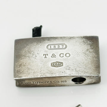 Tiffany 1837 Padlock Black Rubber Key Ring Chain Replacement Broken for parts - 0