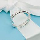 Size 10 Tiffany & Co 1837 Ring Narrow Concave in Sterling Silver Mens Unisex-4