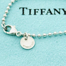 18" Tiffany & Co Sterling Silver 1.7mm Bead Necklace Dog Chain w Lobster Clasp-3