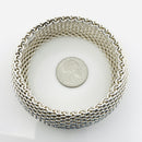 Large 8" Tiffany & Co Extra Wide Somerset Mesh Bangle Bracelet-3