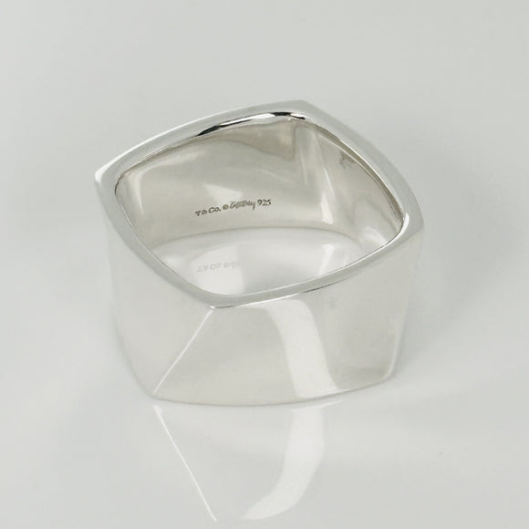 Size 6.5 Tiffany Frank Gehry Torque Ring Mens Unisex in Sterling Silver