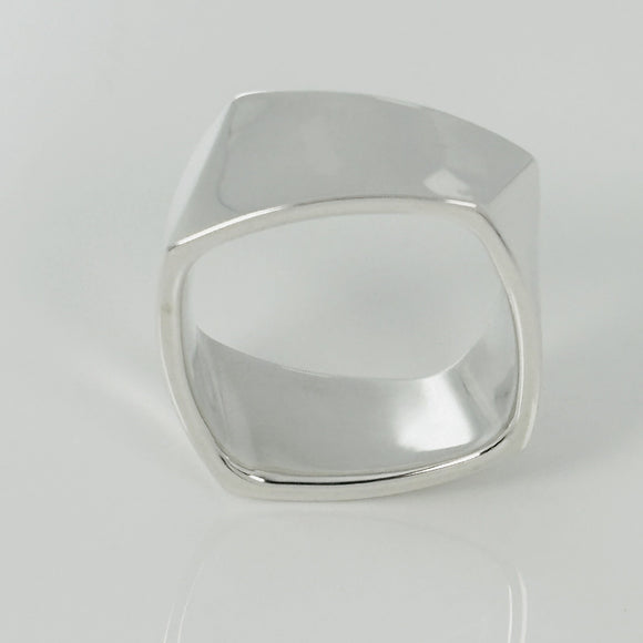 Size 6.5 Tiffany Frank Gehry Torque Ring Mens Unisex in Sterling Silver