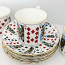 1 Set Tiffany & Co Espresso Expresso Demitasse Cup Poker Playing Cards Deck Game-12