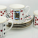1 Set Tiffany & Co Espresso Expresso Demitasse Cup Poker Playing Cards Deck Game-9