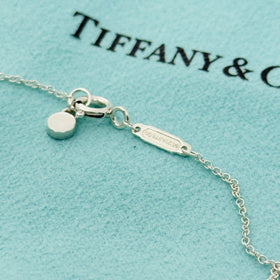 Tiffany & Co 18” Classic Chain Necklace with Mini Padlock in Sterling Silver