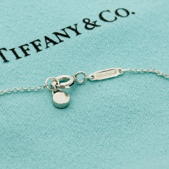 Tiffany & Co 18” Classic Chain Necklace with Mini Padlock in Sterling Silver