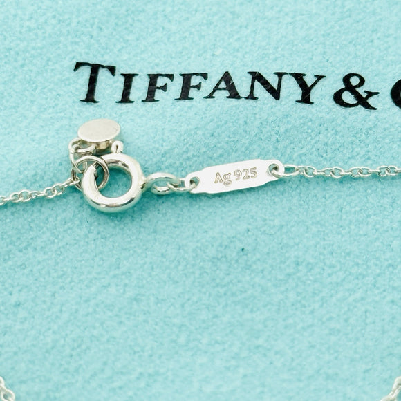 Tiffany & Co 18” Classic Chain Necklace with Mini Padlock in Sterling Silver