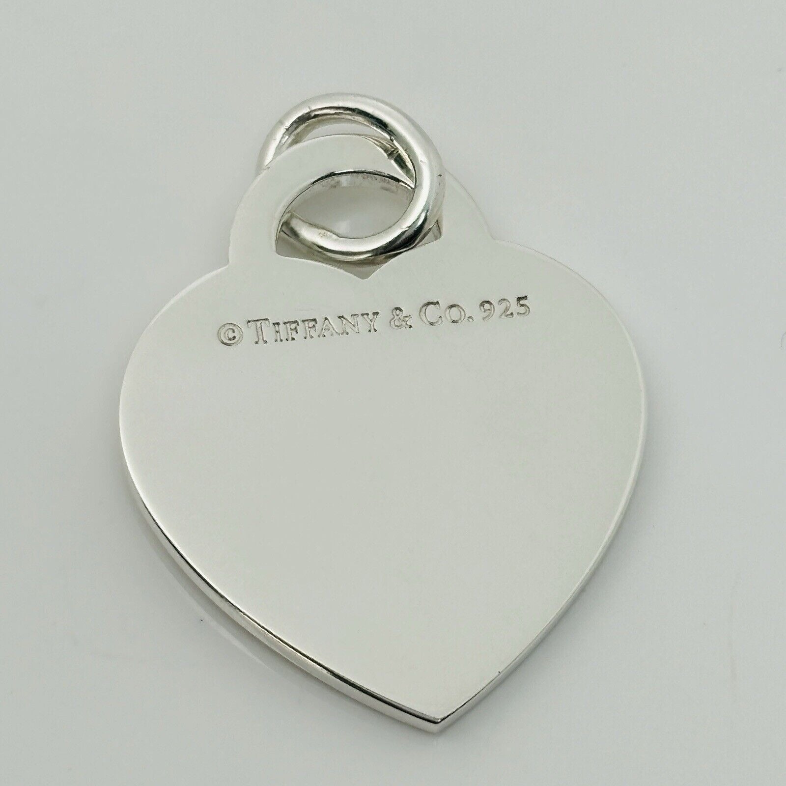 Please Return to Tiffany & Co Heart Tag Pendant or Charm Extra Large 1.2"