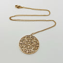 20" Tiffany Large Rubedo Enchant Filigree Round Pendant Necklace and Chain-1