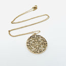 20" Tiffany Large Rubedo Enchant Filigree Round Pendant Necklace and Chain-2