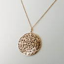 20" Tiffany Large Rubedo Enchant Filigree Round Pendant Necklace and Chain-3