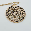 20" Tiffany Large Rubedo Enchant Filigree Round Pendant Necklace and Chain-6