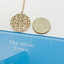 20" Tiffany Large Rubedo Enchant Filigree Round Pendant Necklace and Chain-7