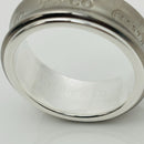 Size 9.5 Tiffany & Co 1837 Grey Titanium and Silver Ring Band Mens Unisex-6