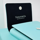 Tiffany Blue Leather Folding Necklace Presentation Blue Travel Storage Lux Pouch-1