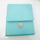 Tiffany Blue Leather Folding Necklace Presentation Blue Travel Storage Lux Pouch-4