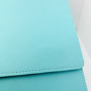 Tiffany Blue Leather Folding Necklace Presentation Blue Travel Storage Lux Pouch-8