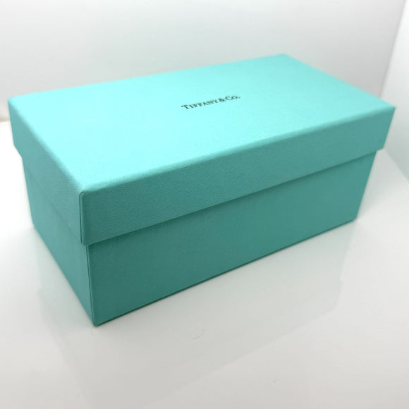 Tiffany & Co Soft Blue Leather Sunglass Eyeglass Storage Case and Blue Box