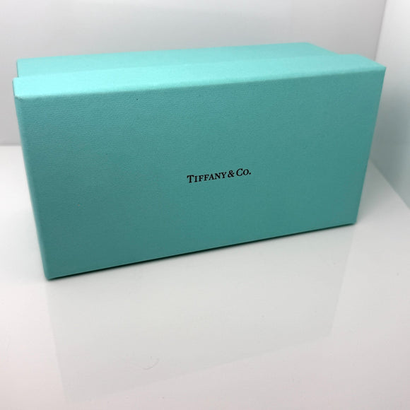 Tiffany & Co Soft Blue Leather Sunglass Eyeglass Storage Case and Blue Box
