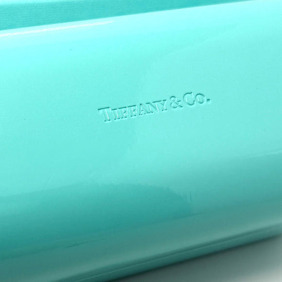 Tiffany & Co Soft Blue Leather Sunglass Eyeglass Storage Case and Blue Box