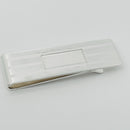 Tiffany & Co Machine Turned Pin Stripe Engravable ID Money Clip in Silver-1