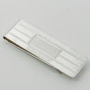 Tiffany & Co Machine Turned Pin Stripe Engravable ID Money Clip in Silver-3