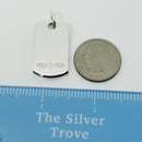 Tiffany & Co Makers NY Dog Tag Pendant in 925 Sterling Silver-7