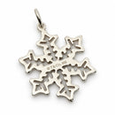 Tiffany & Co. Large 1" Snowflake Charm or Pendant in 925 Sterling Silver-2