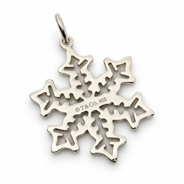 Tiffany & Co. Large 1" Snowflake Charm or Pendant in 925 Sterling Silver - 0