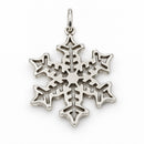 Tiffany & Co. Large 1" Snowflake Charm or Pendant in 925 Sterling Silver-6