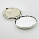 Tiffany & Co Makeup Cosmetic Purse Mirror Folding Compact Round in Silver-3