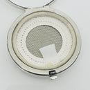 Tiffany & Co Makeup Cosmetic Purse Mirror Folding Compact Round in Silver-4
