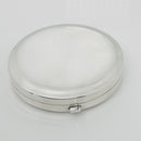 Tiffany & Co Makeup Cosmetic Purse Mirror Folding Compact Round in Silver-6