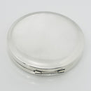 Tiffany & Co Makeup Cosmetic Purse Mirror Folding Compact Round in Silver-7