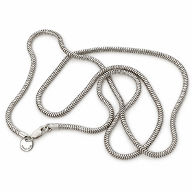 Tiffany & Co Snake Chain 24" Necklace Men's Unisex in 925 Sterling Silver
