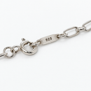 Tiffany & Co. 16" Elongated Round Oval Link Rolo Chain Necklace in 925 Silver-4