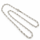 Tiffany & Co. 16" Elongated Round Oval Link Rolo Chain Necklace in 925 Silver-2