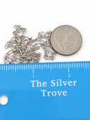 Tiffany & Co. 16" Elongated Round Oval Link Rolo Chain Necklace in 925 Silver-5