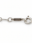 Tiffany & Co. 16" Elongated Round Oval Link Rolo Chain Necklace in 925 Silver-3