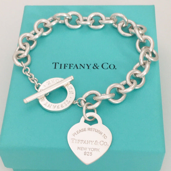 Tiffany Round Link Heart Clasp Necklace Extra Chain for Repair Lengthening