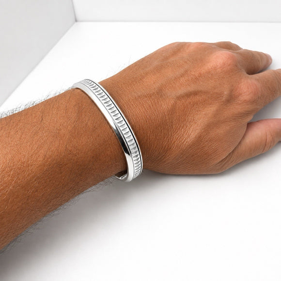 Tiffany & Co Mens Caliper Cuff Bracelet by Paloma Picasso in Sterling Silver