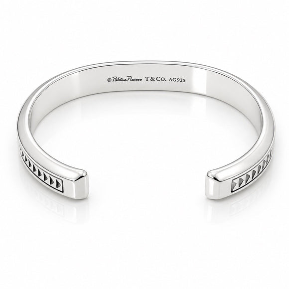 Tiffany & Co Mens Caliper Cuff Bracelet by Paloma Picasso in Sterling Silver