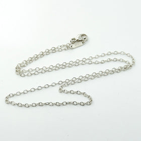 Tiffany & Co 16” 1.5mm Oval Link Chain Necklace Classic Style in Sterling Silver
