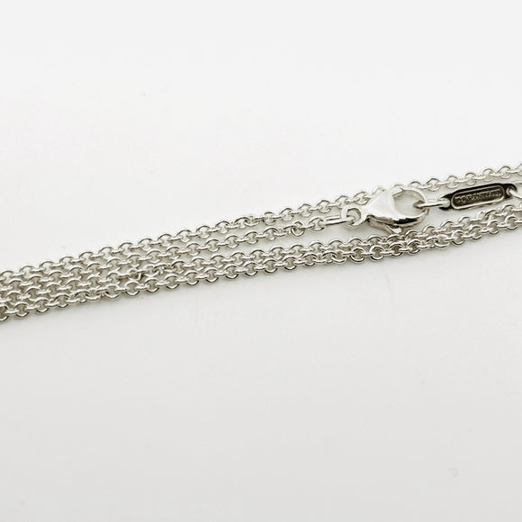 18" Tiffany & Co Chain Necklace 1.5mm Thick  Large Links with Lobster Clasp