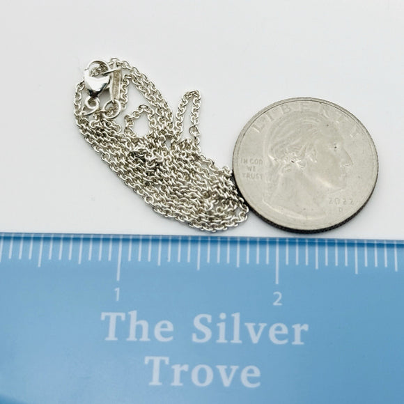 18" Tiffany & Co Chain Necklace 1.5mm Thick  Large Links with Lobster Clasp