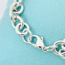 SMALL 6.5" Tiffany Charm Bracelet in Sterling Silver Classic Blank Heart Tag-5