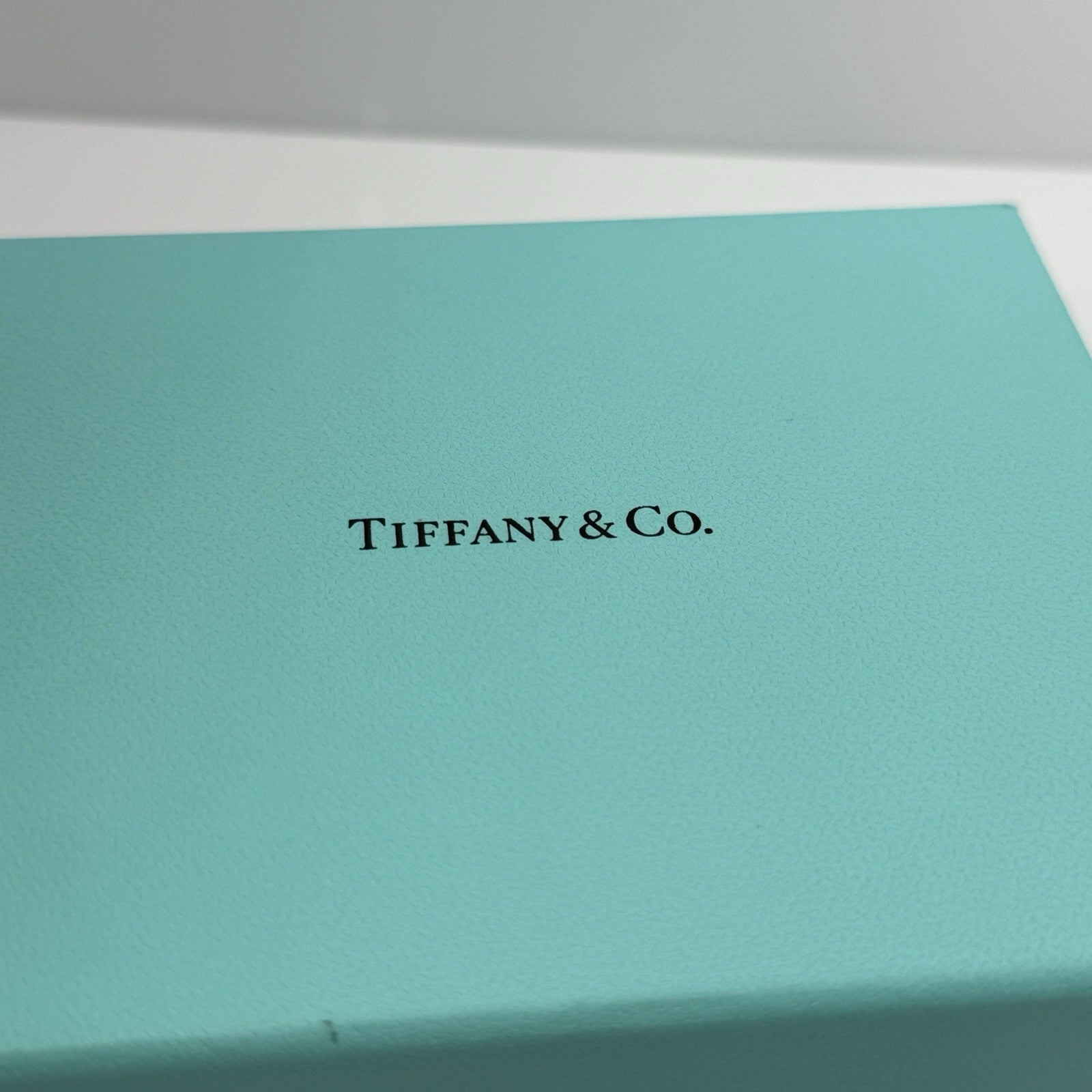 Tiffany Black Suede Leather Watch or Bracelet Presentation Storage Gift Blue Box