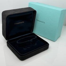 Tiffany Black Suede Leather Watch or Bracelet Presentation Storage Gift Blue Box