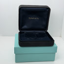 Tiffany Black Suede Leather Watch or Bracelet Presentation Storage Gift Blue Box-2