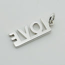 Tiffany Love Word Charm or Pendant in Sterling Silver for Keychain or Key Ring-3